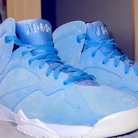Blue Jordan 7s in good condition